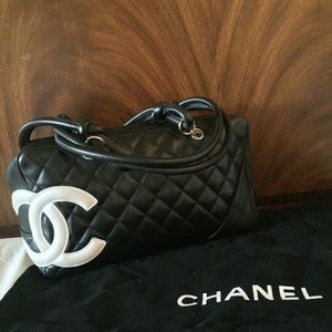 Used 2005 CHANEL Ligne Cambon Bowler Bag